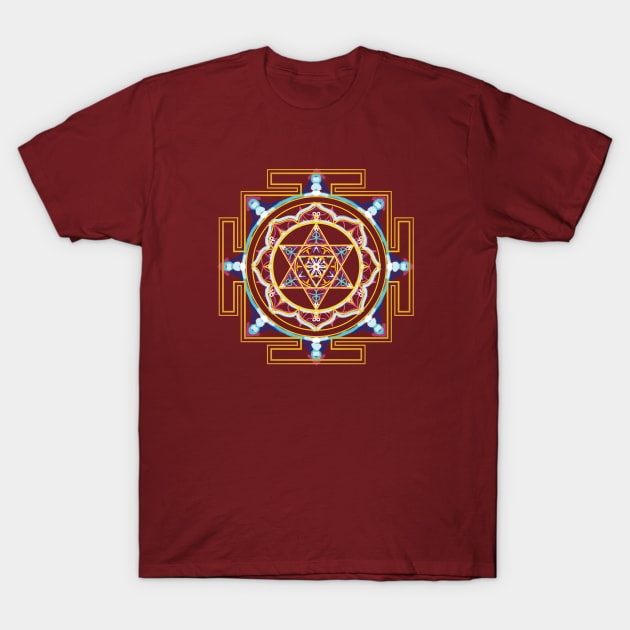 Ram Yantra Mandala Charcoal T-Shirt by Mukti & Siddhartha